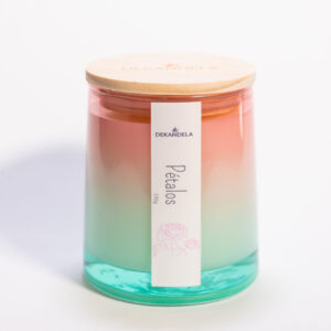 Vela Colors Bitono Petalos de Rosa